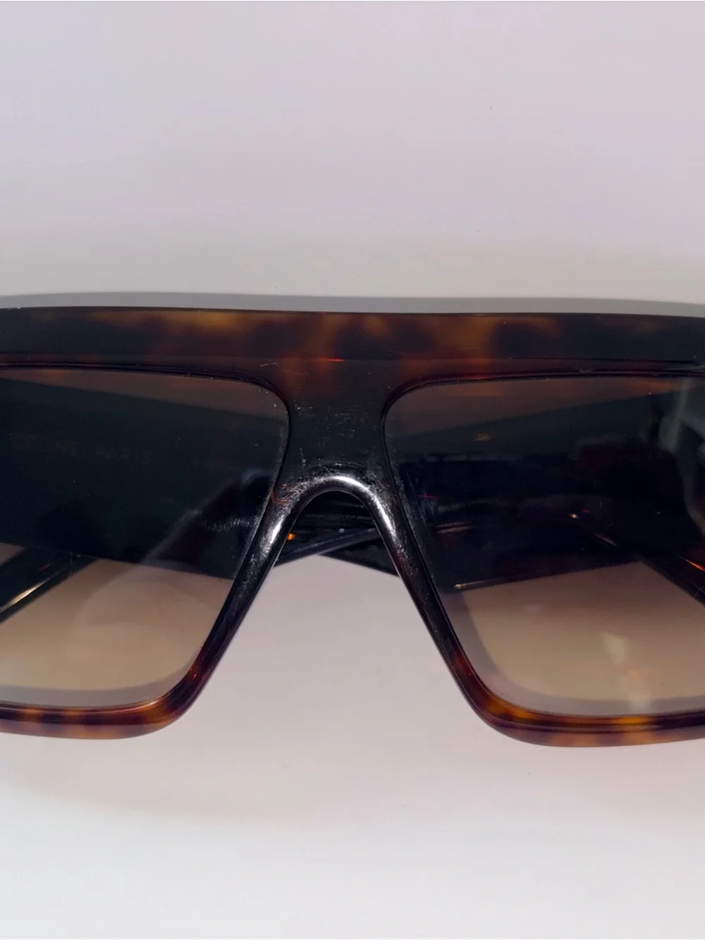 Celine Men Sunglasses Havana Brown Gradient Square